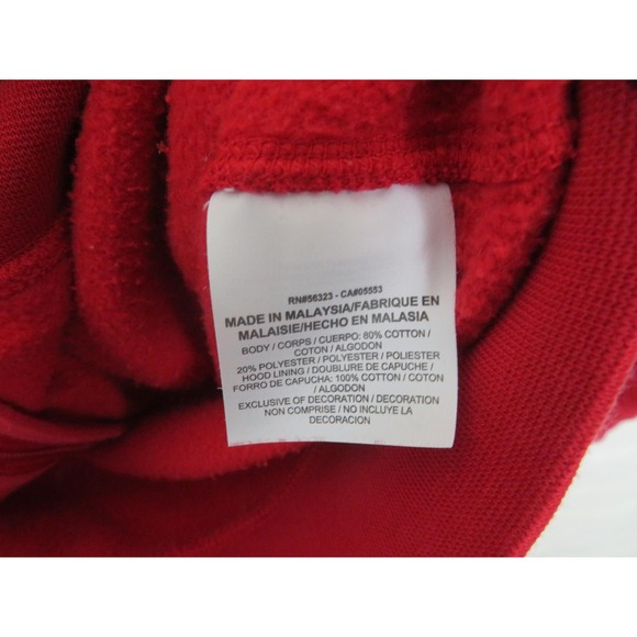 Nike Jordan Hoodie Mens Small Red Full Zip Jumpman Logo Sweatshirt Athletic - Picture 5 of 8